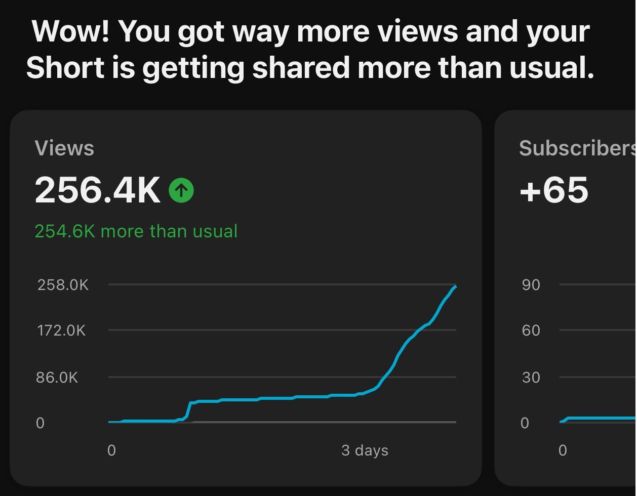 Client results screenshot